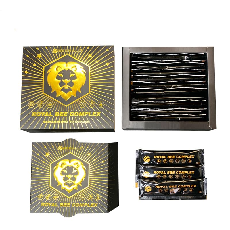 ROYAL BEE COMPLEX HONEY CON PAPPA REALE GINSENG E MACA 24 bustine da 10g (1 scatola))