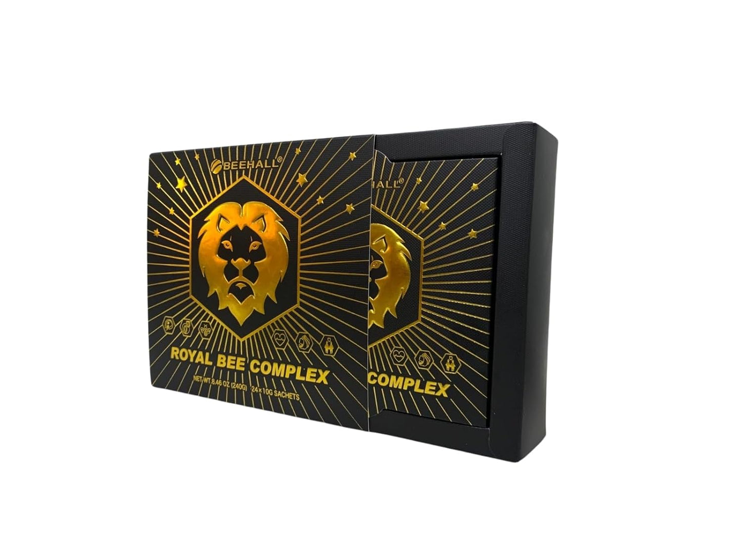 ROYAL BEE COMPLEX HONEY CON PAPPA REALE GINSENG E MACA 24 bustine da 10g (1 scatola))