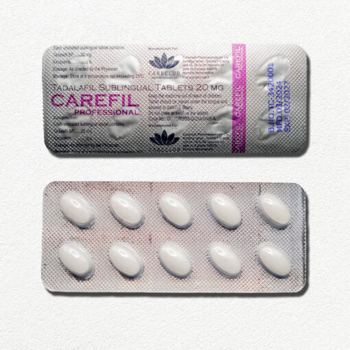 CAREFIL 20 mg PROFESSIONAL SUBLINGUAL TADALAFIL 1 blister 10 pillole scad.02/27
