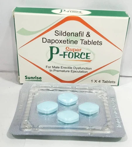 SUPER P-FORCE 160 mg RITARDANTE (100mg Sidenafil + 60mg Dapoxetine) Blister 4 compresse