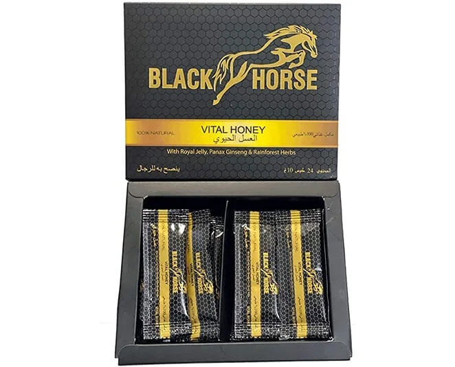BLACK HORSE VITAL HONEY 24 bustine da 10 gr (1 scatola)