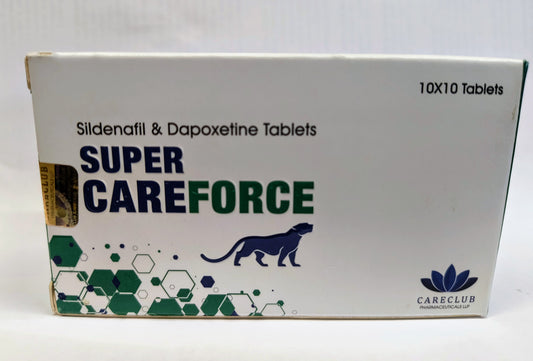 SUPER CAREFORCE 160 Mg (100 Mg Sildenafil + 60 Mg Dapoxetine) 1 blister 10 pillole