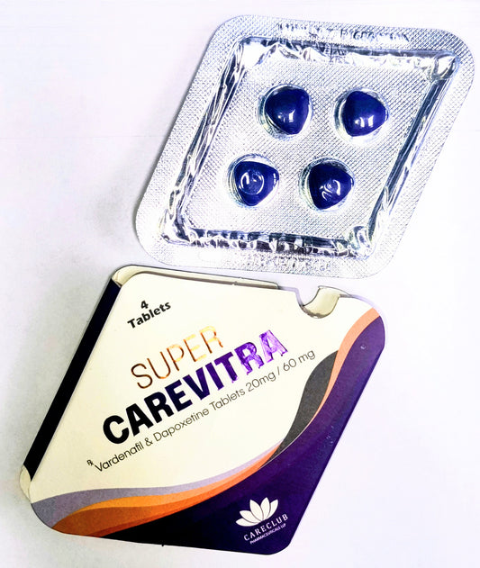 SUPER CAREVITRA 80 MG (20mg Vardenafil - 60mg Dapoxetine) 1 blister 4 pillole