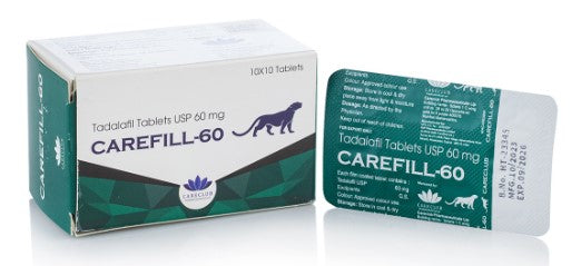 CAREFILL 60mg | (Tadalafil equivalente del Cialis) | 1 Blister 10 Pillole