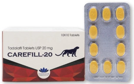 CAREFILL 20mg (Tadalafil equivalente del Cialis) 1 Blister 10 Pillole (scad. Giugno 2026)