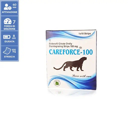 CAREFORCE 100MG Orosolubile (Sildenafil equivalente Viagra) 1 confezione 10 pellicole