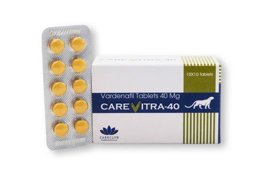 Carevitra 40mg (Vardenafil) generico equivalente dello Levitra 1 blister 10 pillole (scadenza 09/2026)