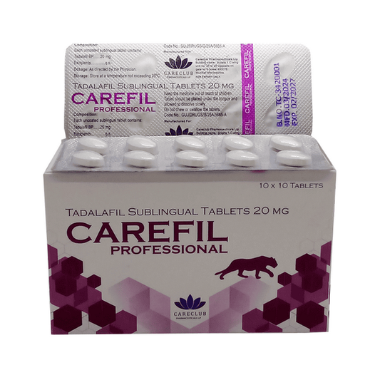 CAREFIL 20 mg PROFESSIONAL SUBLINGUAL TADALAFIL 1  blister 10 pillole scad.02/27
