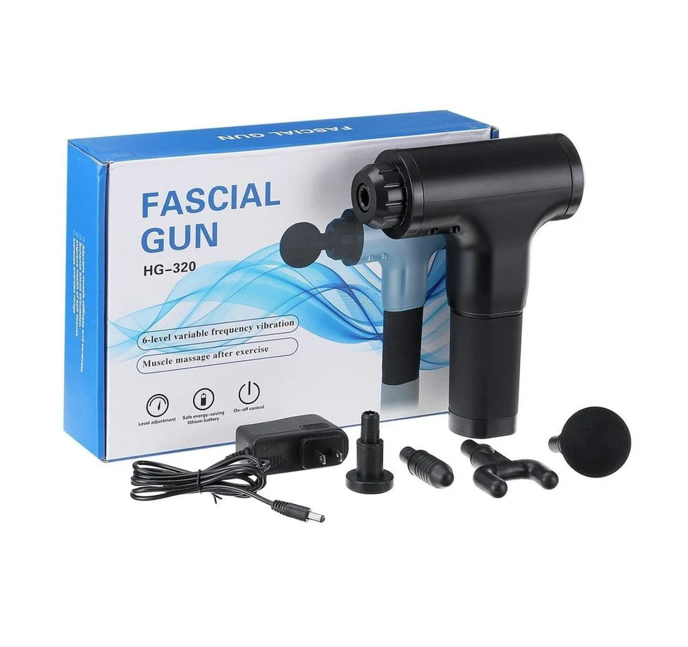 MASSAGGIATORE PORTATILE FASCIAL GUN HG-320 X MUSCOLI, DOLORI,, RILASSANTE RELAX