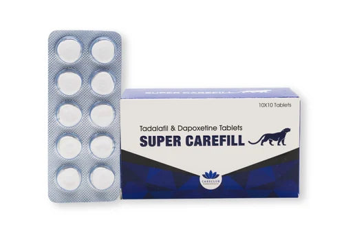 SUPER CAREFILL 80 Mg (20 Mg Tadalafil +60 Mg Dapoxetine) 1 blister 10 pillole