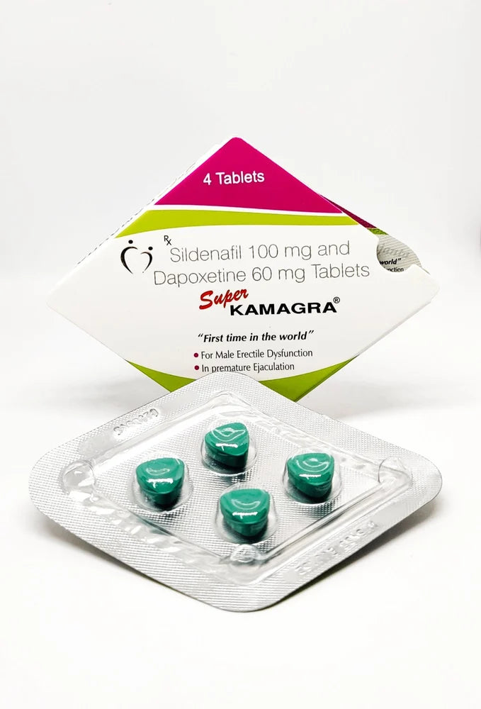 SUPER OFFERTA 5 BLISTER SUPER KAMAGRA 160 mg 20 compresse (100mg Sildenafil+60mg Dapoxetine) SCADENZA 09/2026