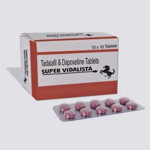 SUPERVIDALISTA 80mg (20mg Tadalafil (Cialis) + 60mg Dapoxetine (Ritardante eiaculazione)) 1 Blister 10 Pillole